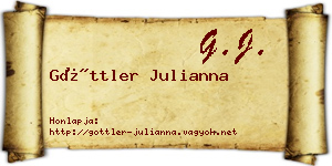 Göttler Julianna névjegykártya